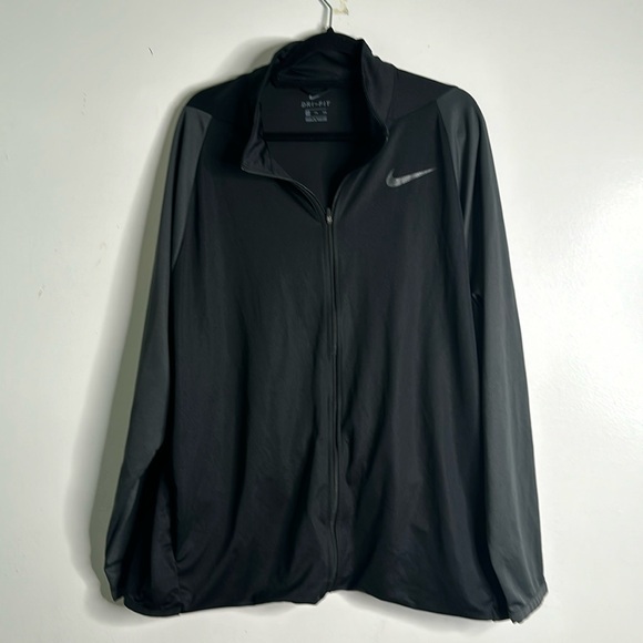Nike Other - Nike dry fit zip up jacket size xxL lightweight black gray